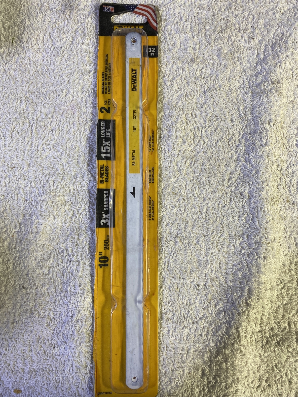 2PK 10x32TPI Saw Blades,No DWHT20550,  DeWALT Industrial Tool Co. NEW