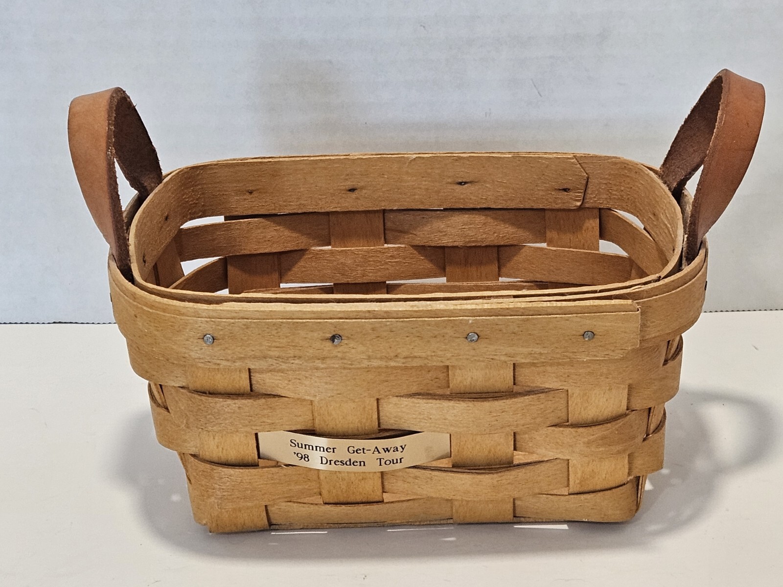 1998 Longaberger Summer Get-Away Dresden Tour Basket
