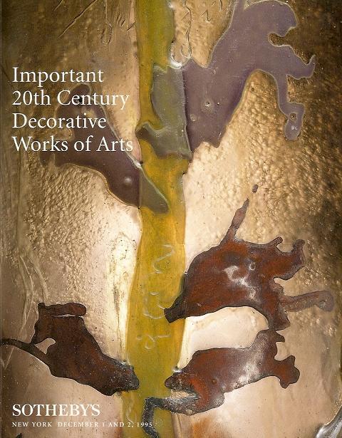 Sotheby's Sale 6786 Imp. 20th C. Deco & Nouveau Art Auction Catalog 1995
