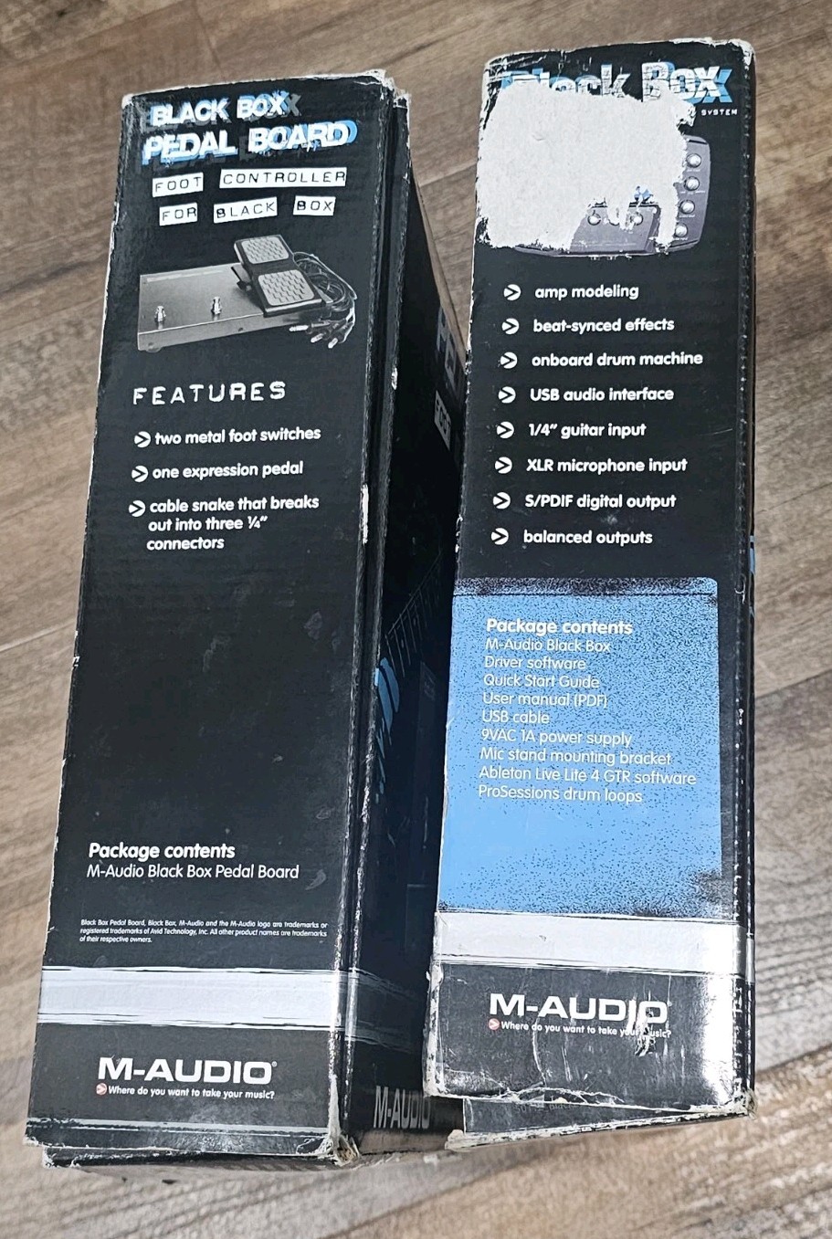 M-Audio Black Box Guitar Multi-Effect Processor/Interface + Pedal Board
