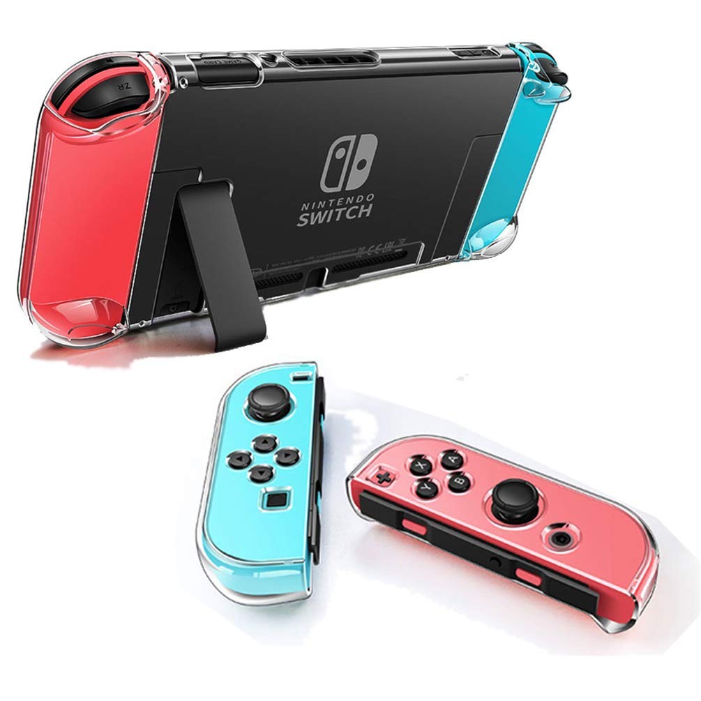 Clear Dockable Case for Nintendo Switch Joy Con Crystal Protective Cover