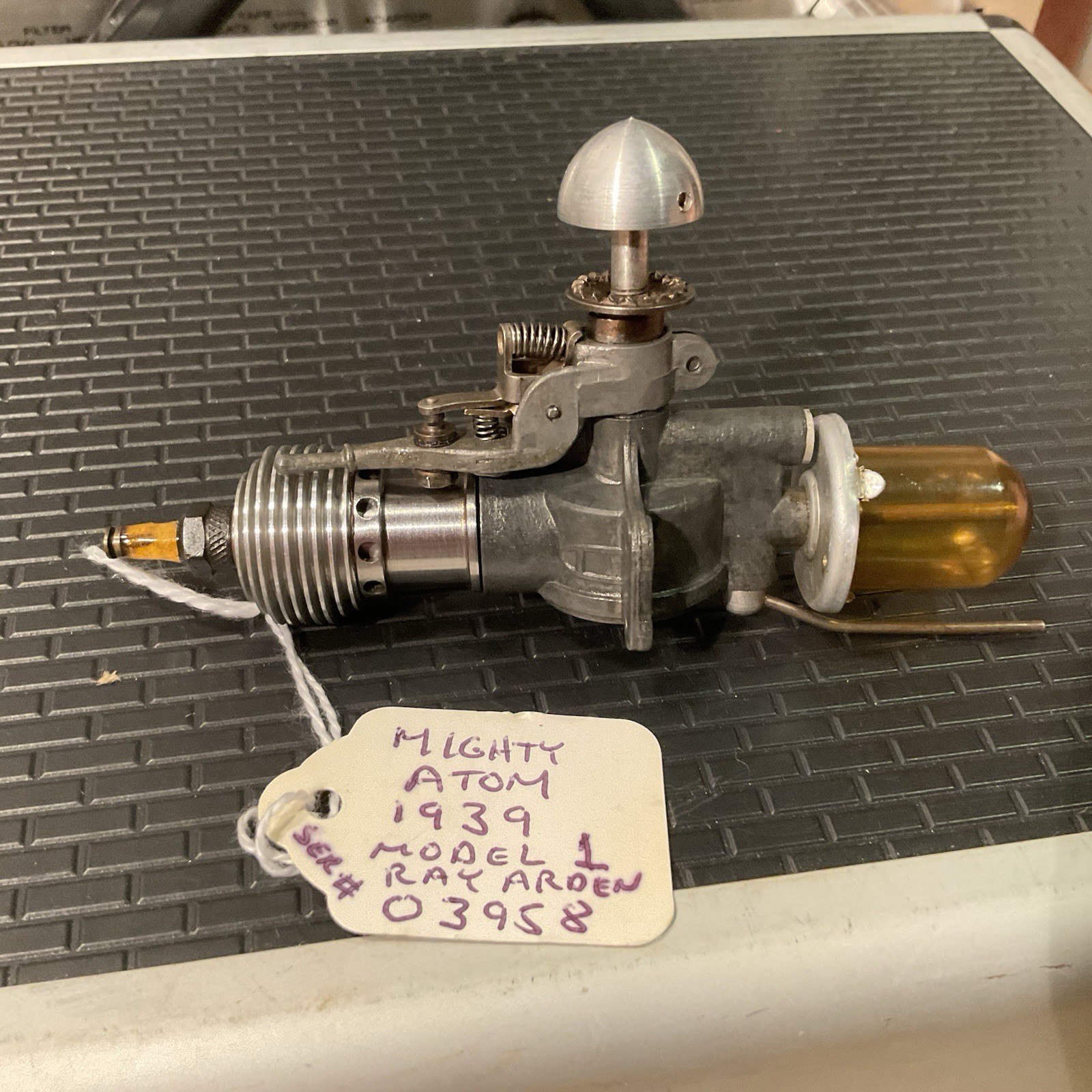 Microdyne Pre War Mighty Atom 098 ignition model engine Ray Arden Model 1