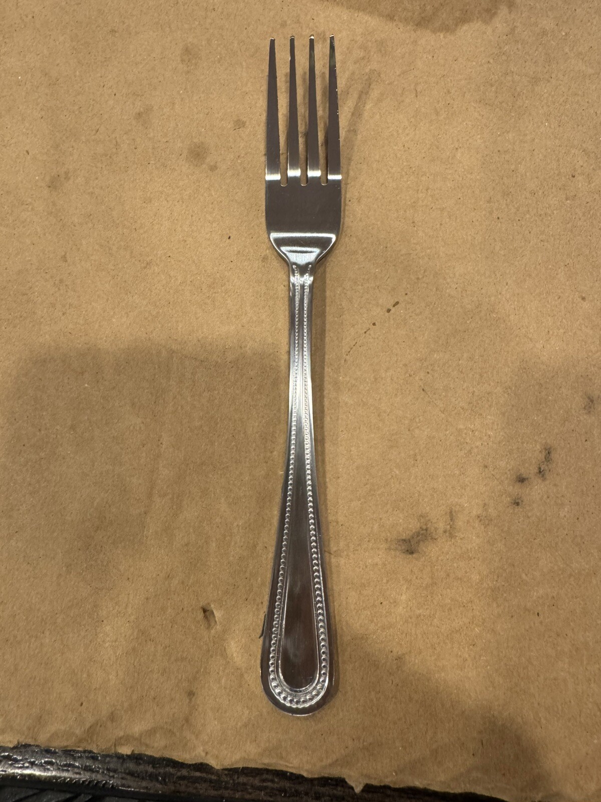 Winco 12-Piece Dots Dinner Fork Set, 18-0 Stainless Steel,Silver