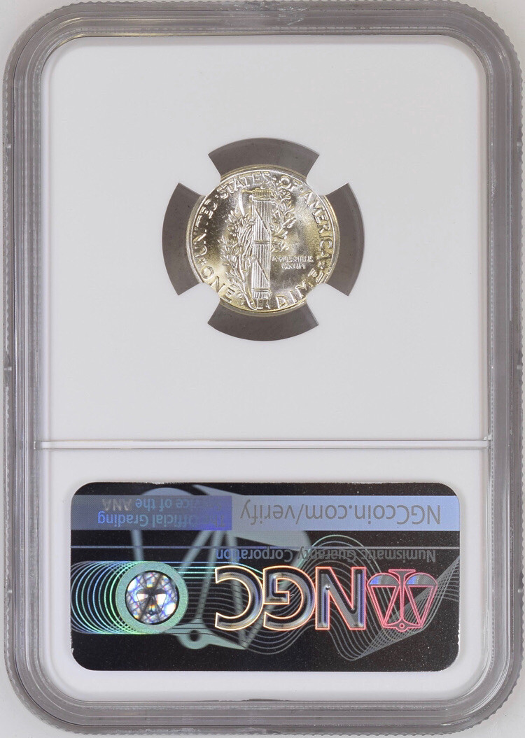 1944-D 10C Mercury Dime NGC MS67 6554454-008