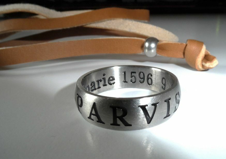 NEW Uncharted 3 Sir Francis Stainless Steel Drake's Ring + Leather Necklace 4 2
