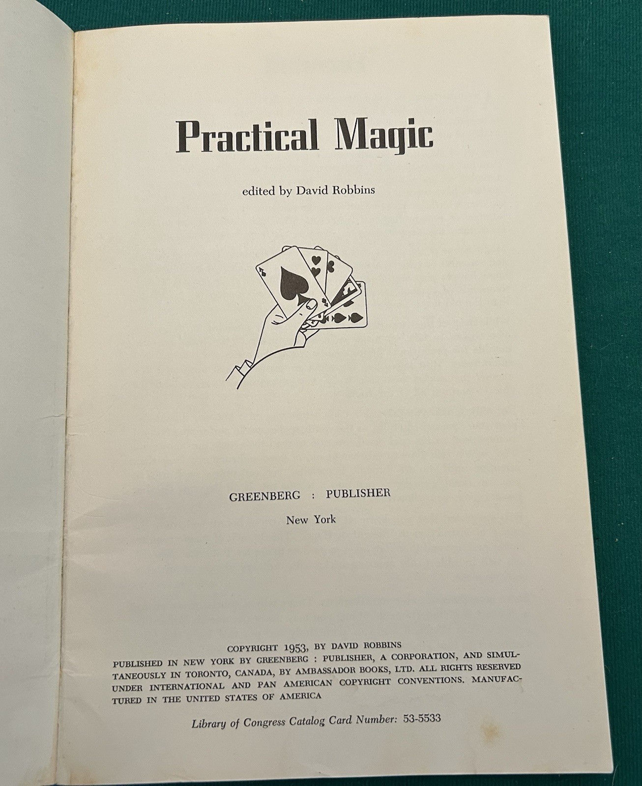 Practical Magic by David Robbins - 1953