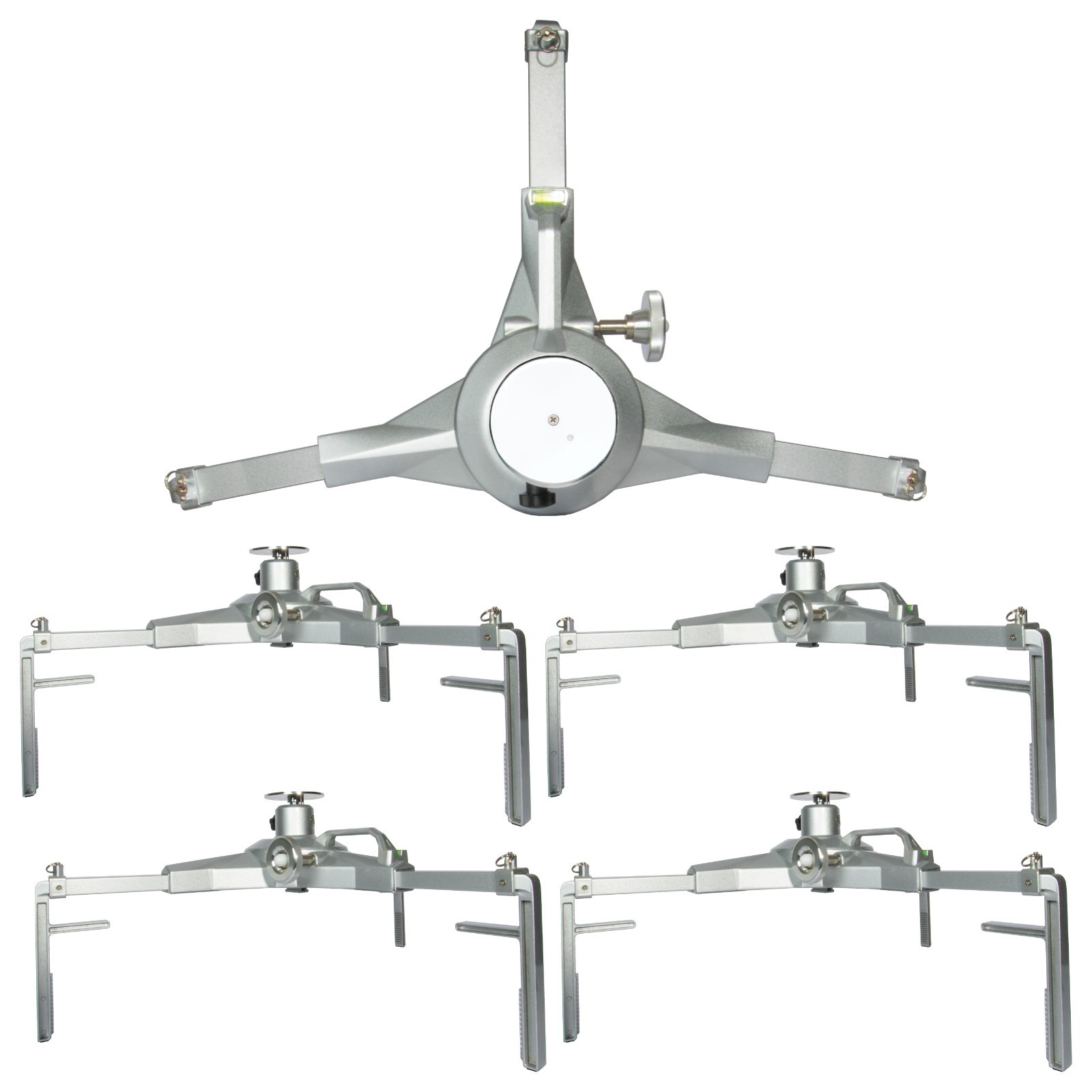 Wheel Alignment Calibration Tire Clamp w/ Magnetic Adapter Plate - 4 Pack