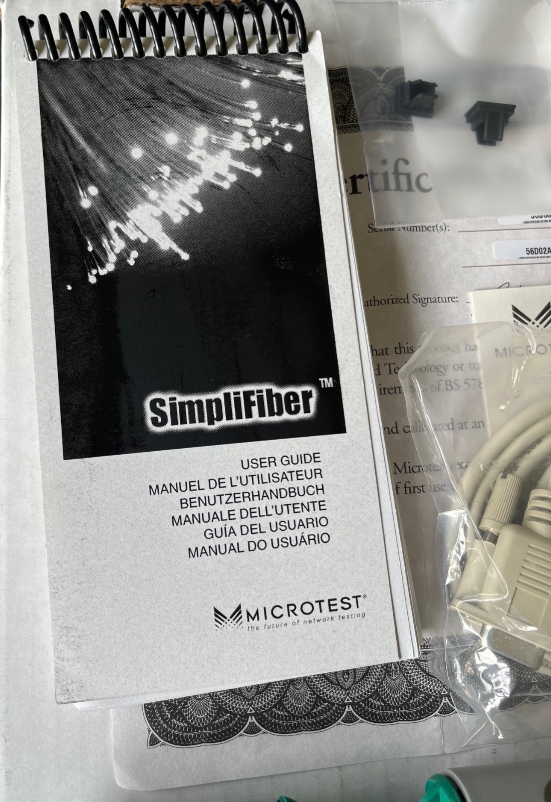 Microtest SimpliFiber Kit - Meter and 850/1300 Source with Accessories and Case