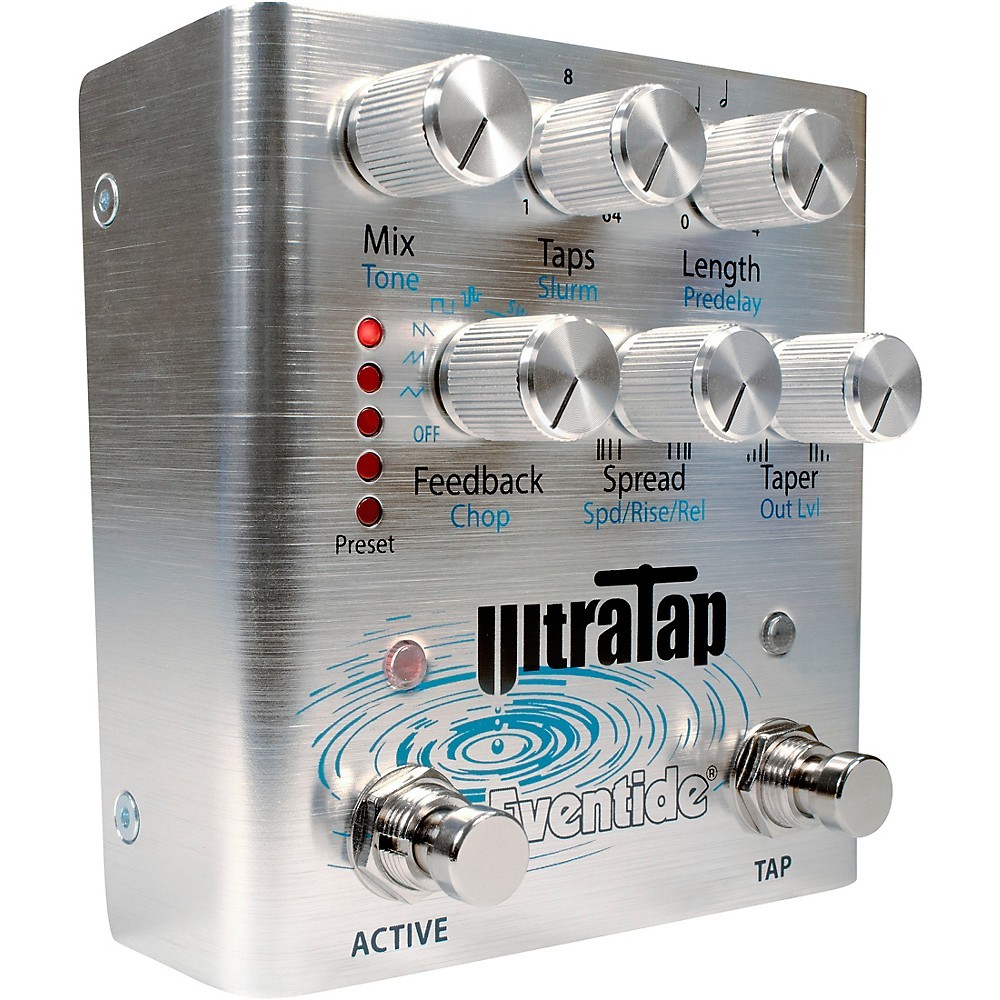 Eventide UltraTap DelayReverb MultiTap Effects Pedal Silver
