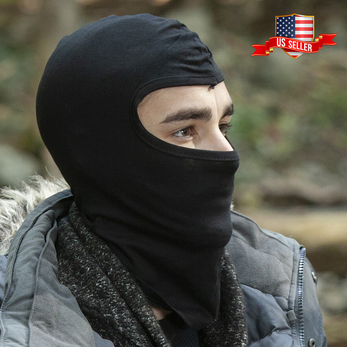 Full Face Cotton Ski Ninja Mask Balaclava Head Cover Bike Snow Winter Football
