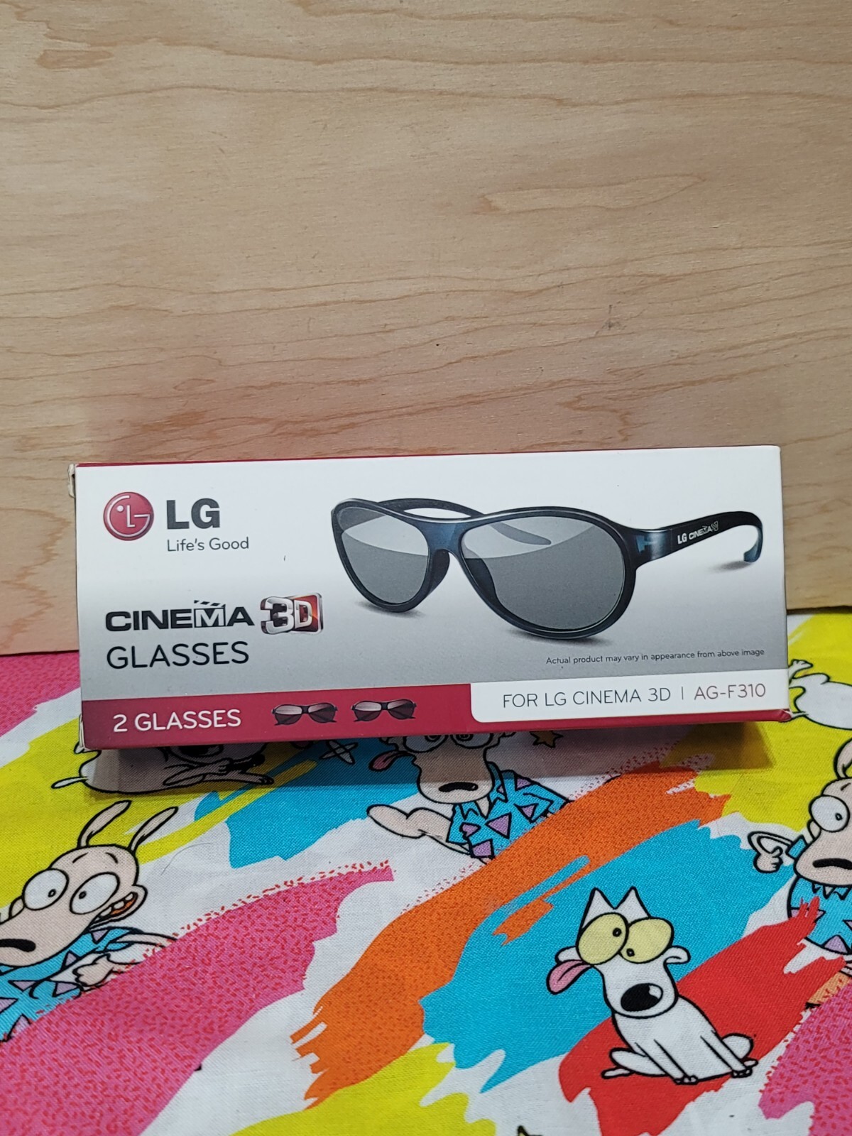 2 Pair of LG AG-F310 3D Glasses (Compatible with all LG Cinema View 3D HDTVs)