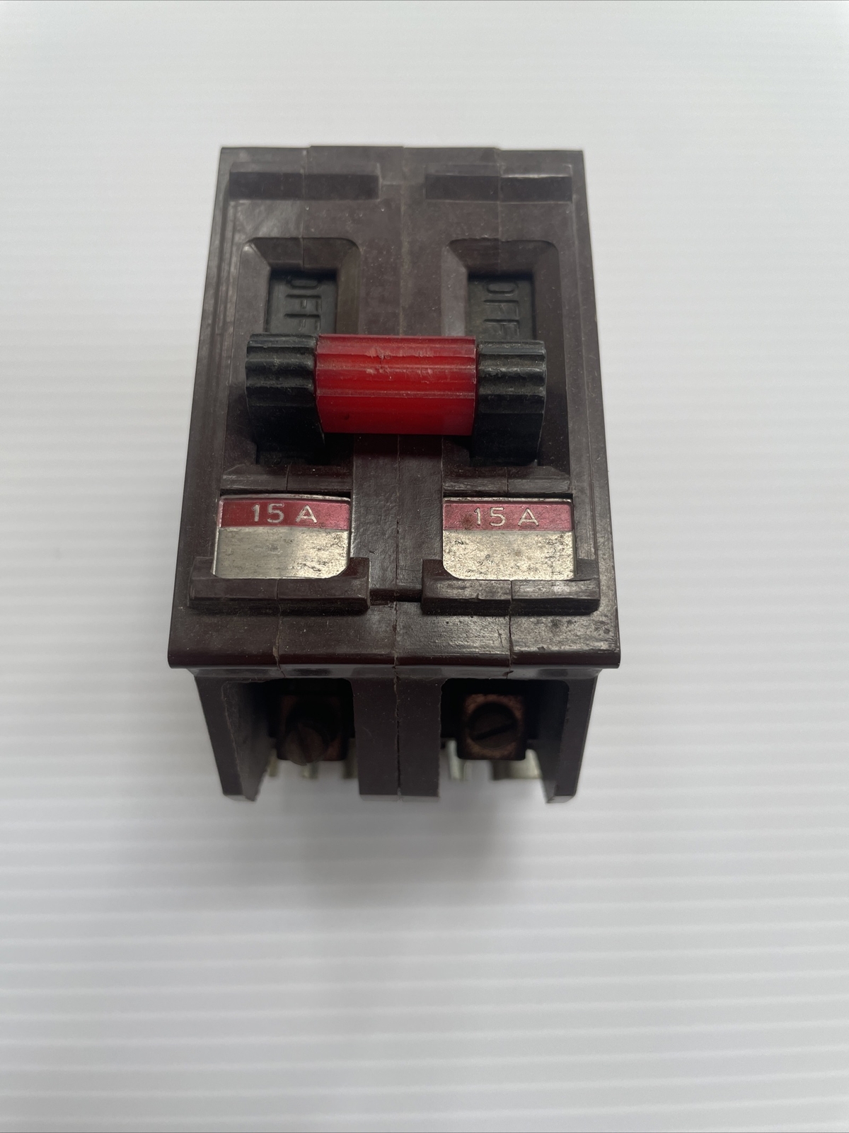 WADSWORTH 15 AMP DOUBLE POLE 120/240V CIRCUIT BREAKER METAL FEET TESTED