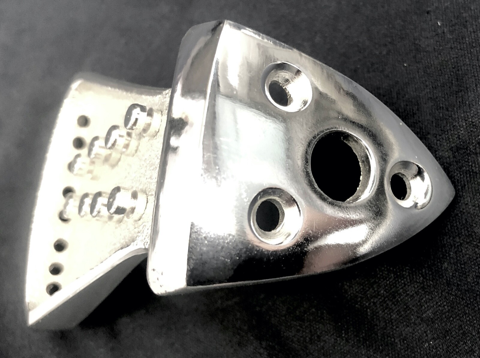 Golden Gate M-135S Silver Plated Monteleone Style Mandolin Tailpieces