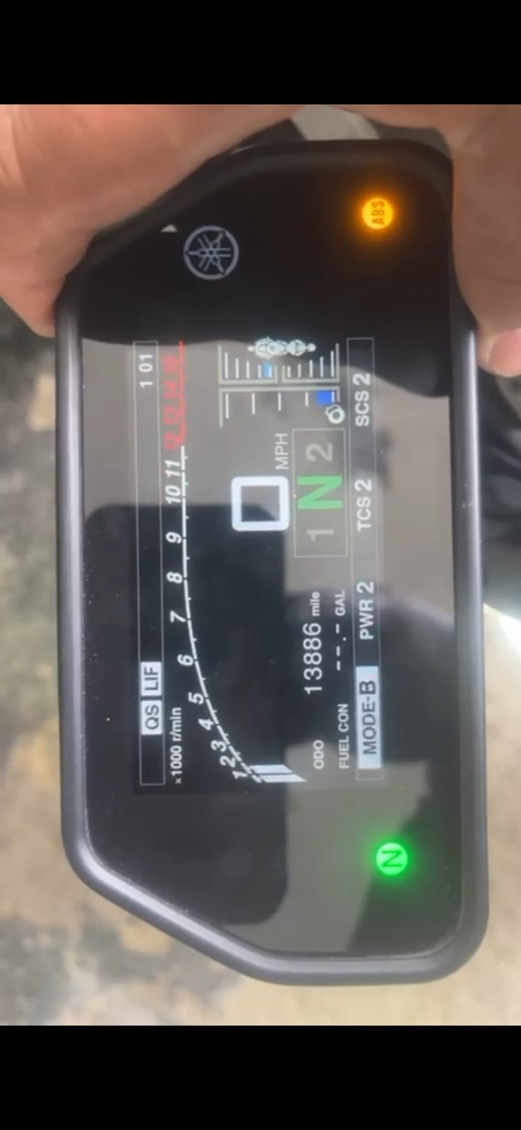 15 16 17 19 YAMAHA YZF R1 YZFR1 instrument gauges cluster speedometer 13,886 MLS