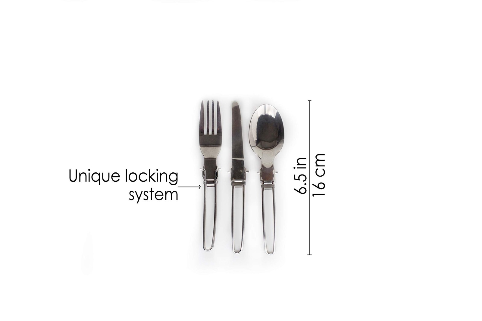 3-Piece Compact Camping Silverware & Utensil Set – Portable Cookware Kit for ...