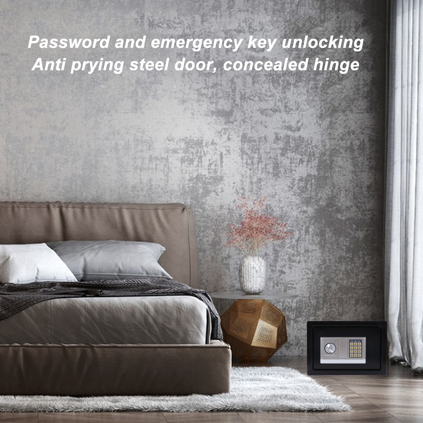 Password Security Case Alarm System Electronic Safe Cabinet For Jewelry