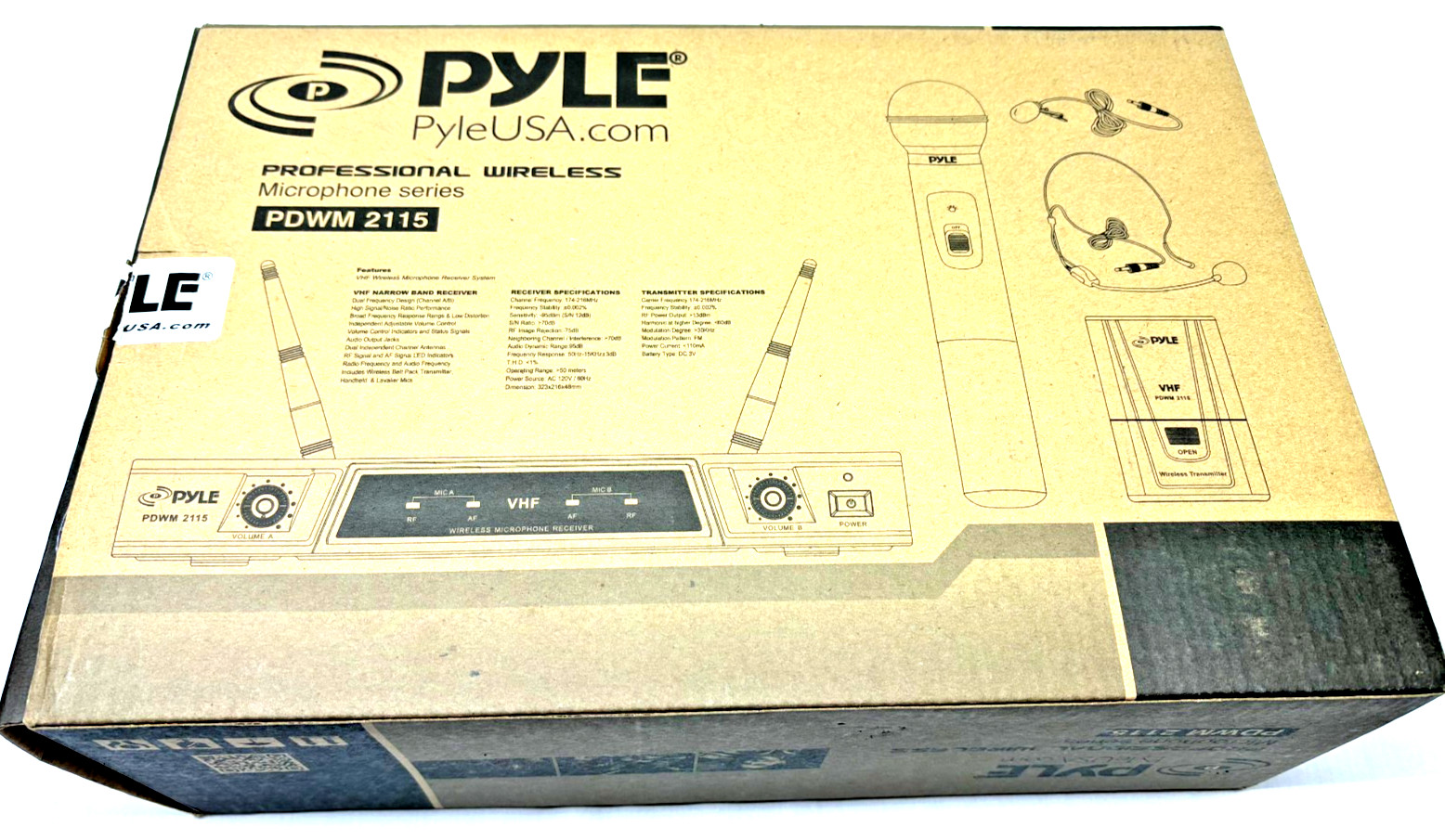 Pyle Professional PDWM2115 Wireless Microphone System - New