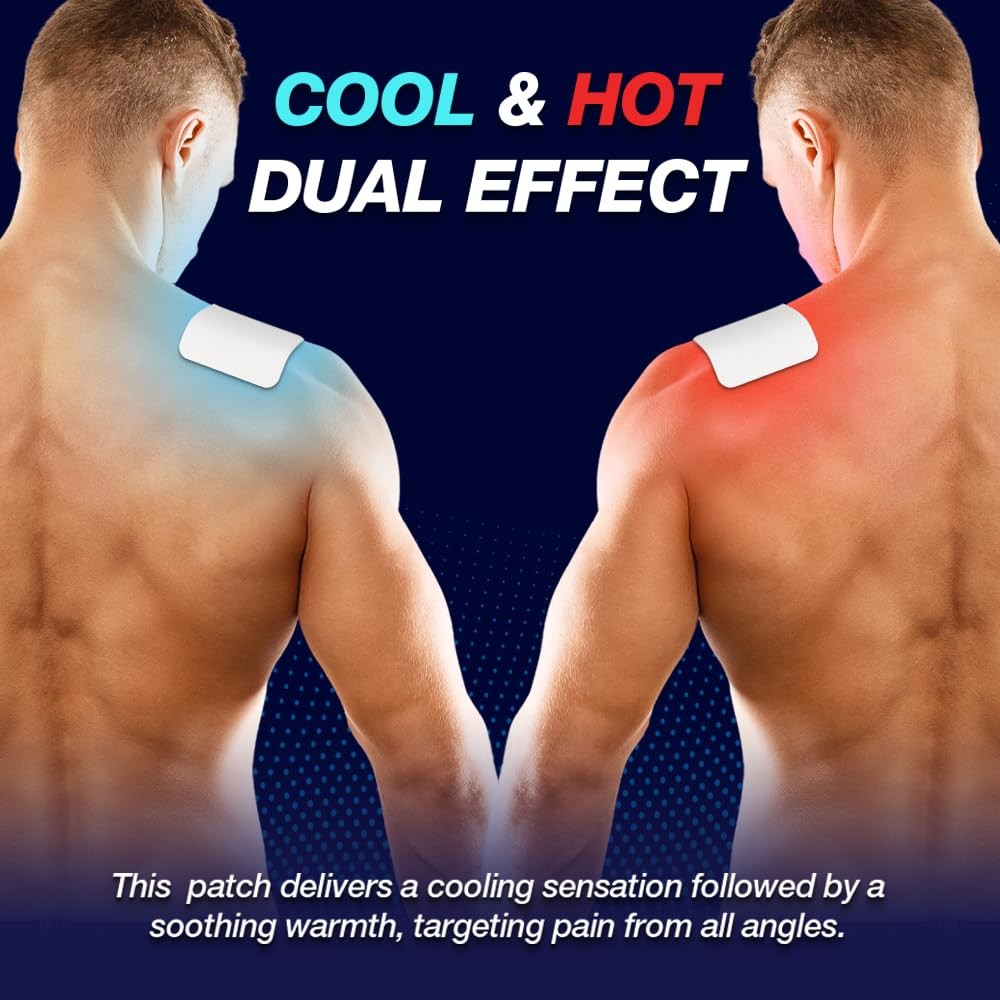 AREX Cool & Hot Pain Relieving Patch, Large 1 Pack (6 Patches Total)…