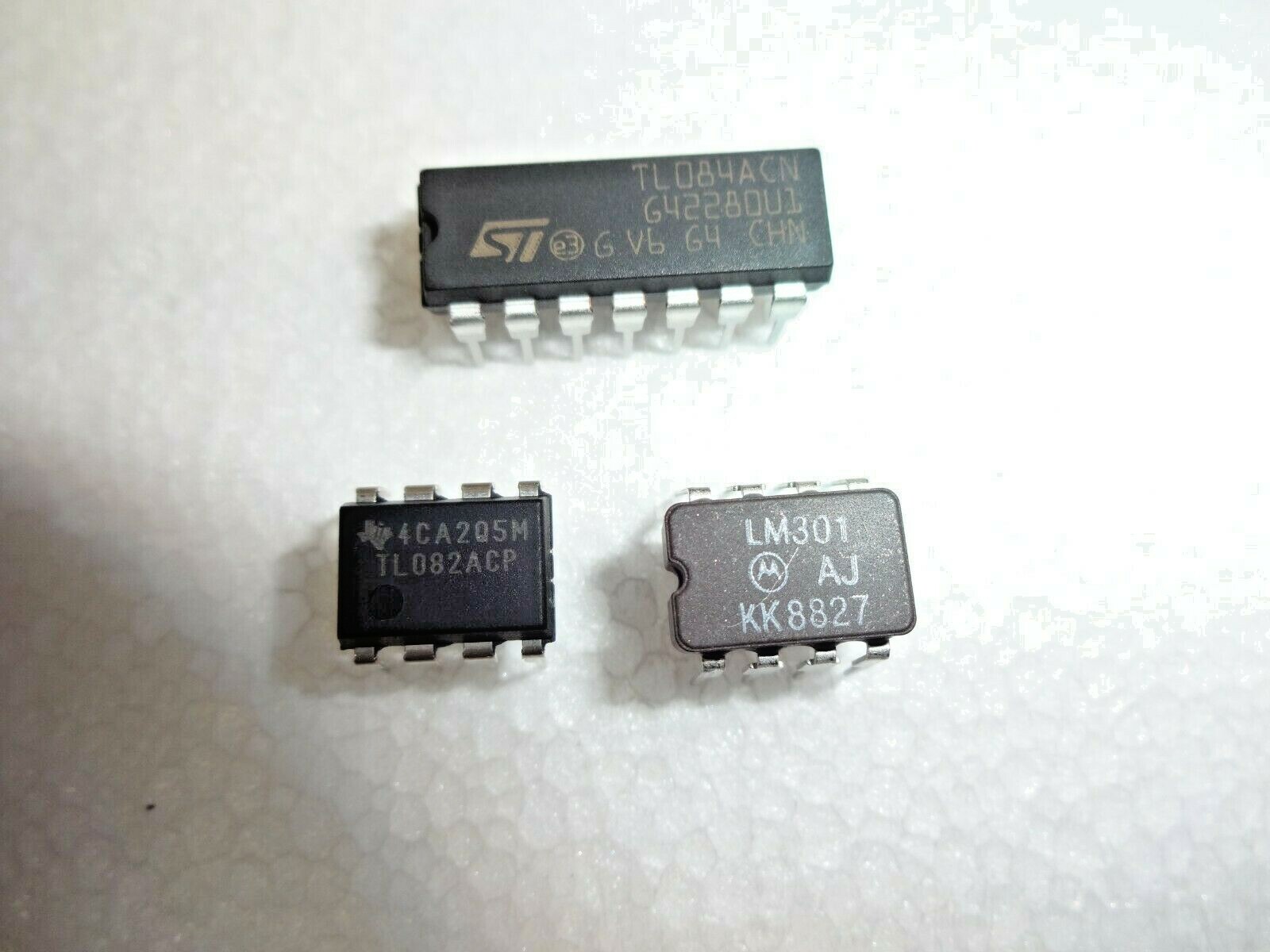 TL082 TL084 LM301AJ LM833N NE5532AN XR5532 CERAMIC MC1458N NE4558 DIP IC 3PK