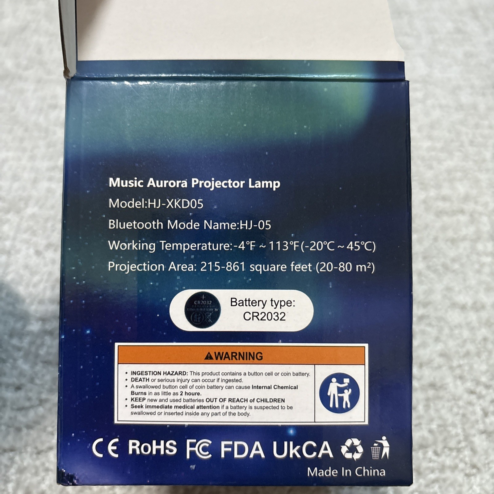 Rossetta HJ-XKD09 Galaxy Star Projector Black