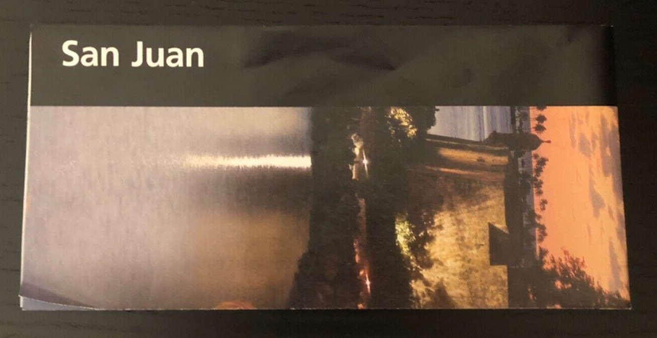 San Juan National HIstoric Site Map Brochure (2024) Good Condition