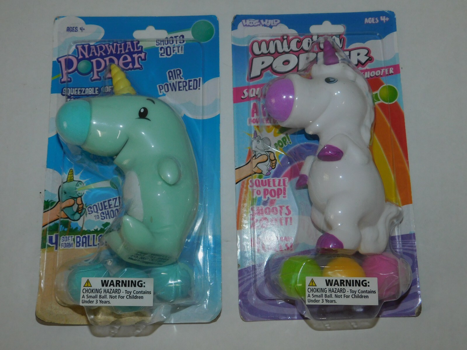 Unicorn or Narwhal Popper Soft Foam Ball Shooter