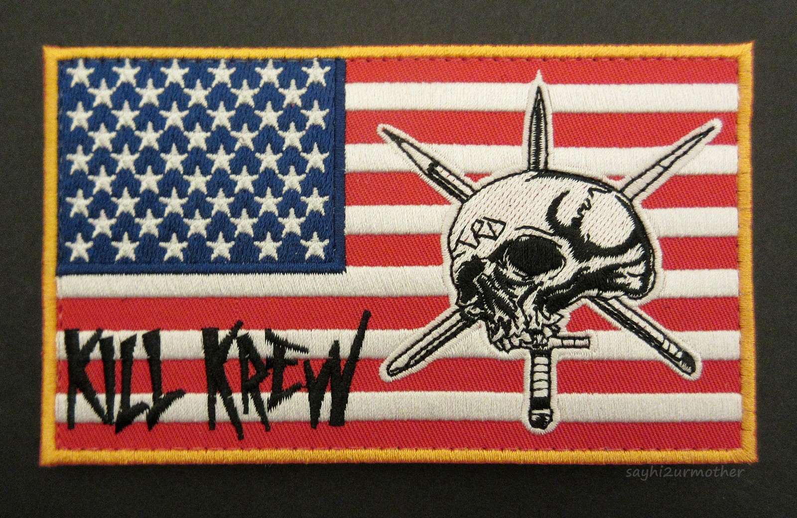 AUTHENTIC TEAM ROOM DESIGN KILL KREW FLAG PATCH FOG FORWARD OBSERVATIONS GROUP