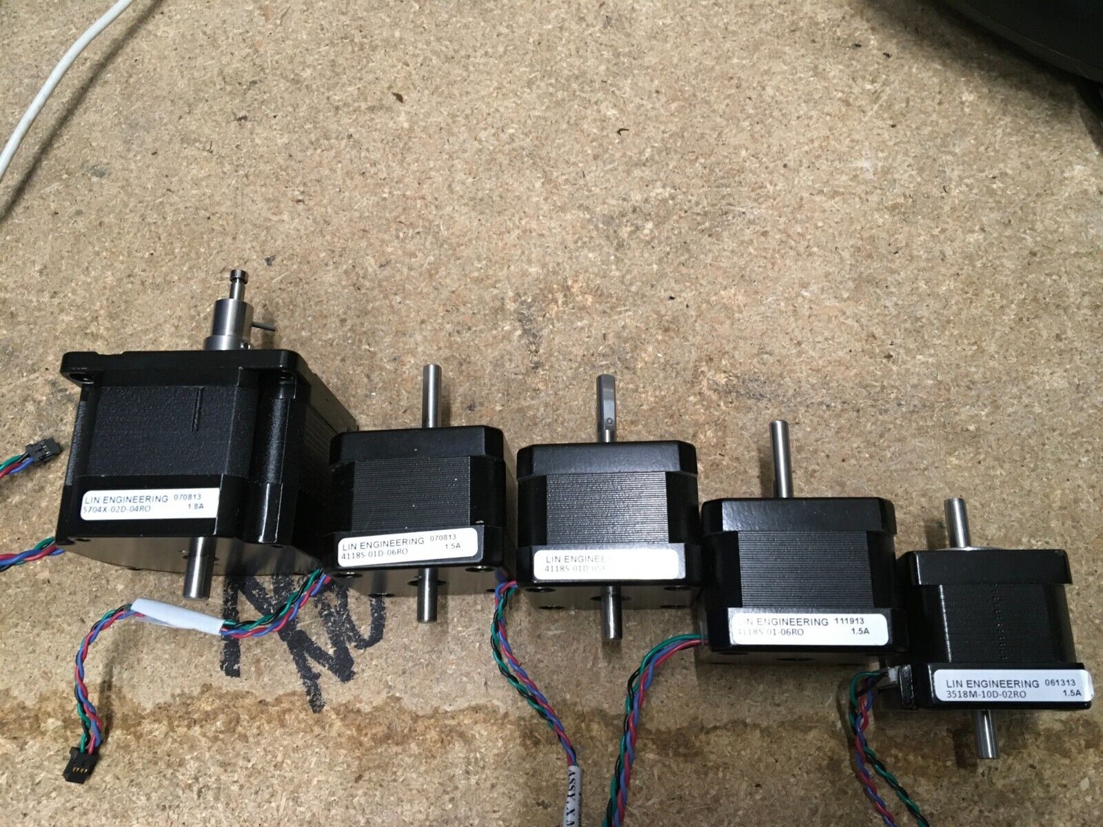 MIXED LOT OF 5 LIN ENGINEERING STEPPER MOTOR HYBRID STEPPER MOTOR