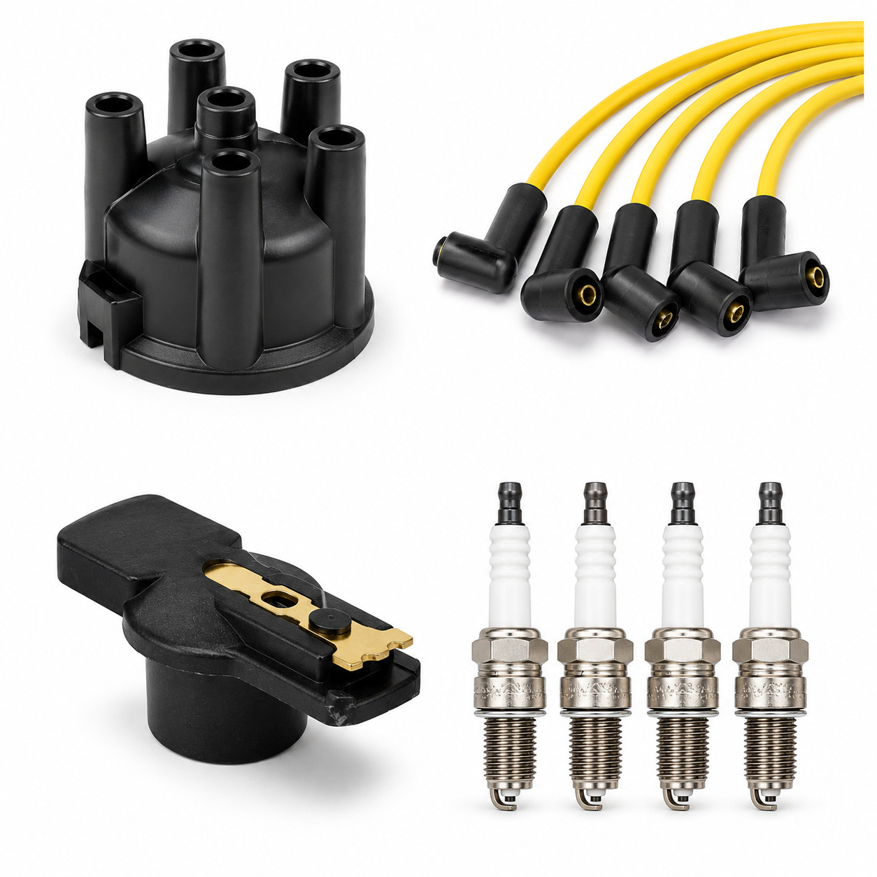Ignition Tune Up Kit For Mitsubishi Forklift FG25-F17A ( Clip down style cap)