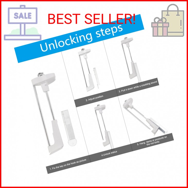 XCHTX Magnet Key,Anti-Theft Display Security Peg&Slat wall Hook Lock Key,1Pack