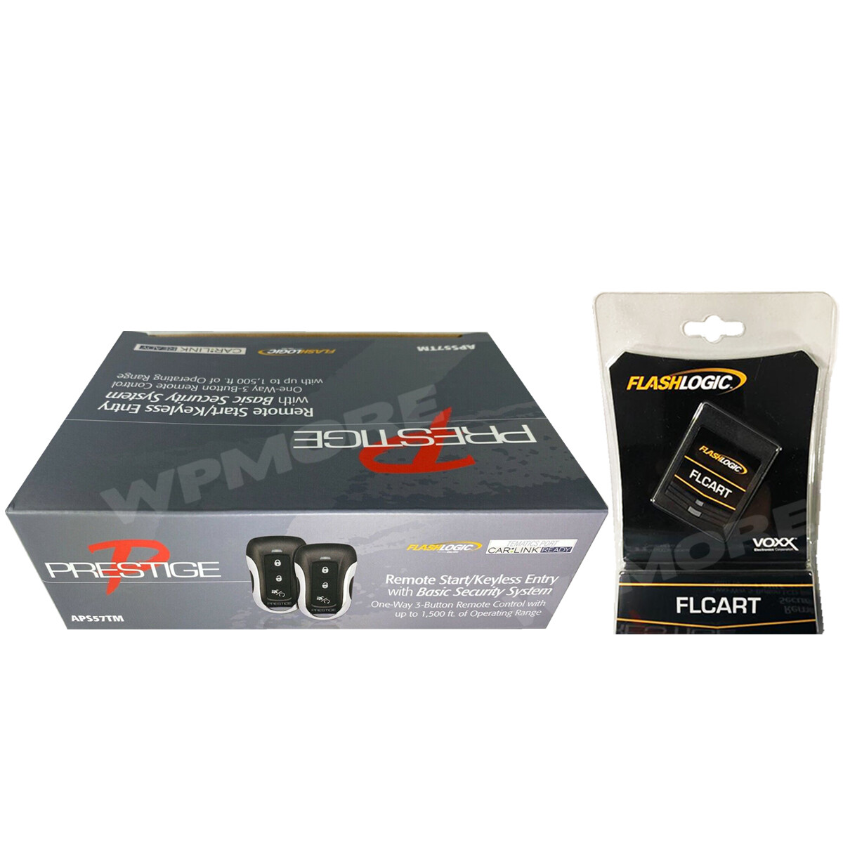 Prestige APS57TM 1-Way 1500-FT Range Remote Start Keyless Entry + FLCART Bypass
