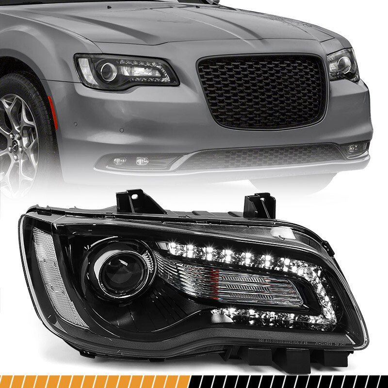 For Chrysler 300 2015-2023 Projector Halogen Headlight Lamp LED DRL Passenger RH