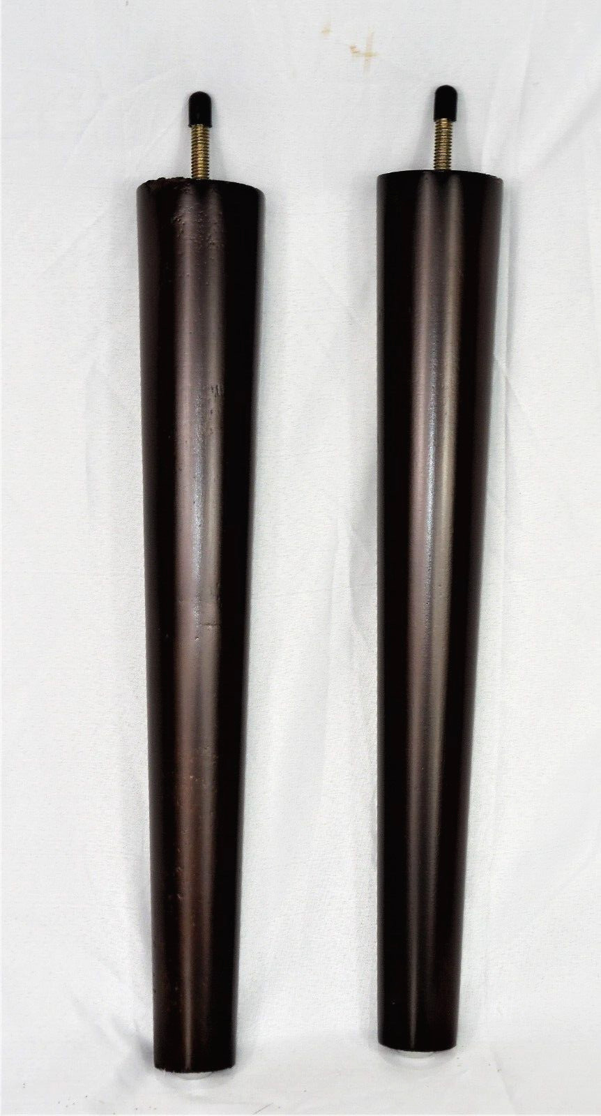 14" Cone Tall Wood Tapered Dark Wenge Furniture Legs - Set of 4