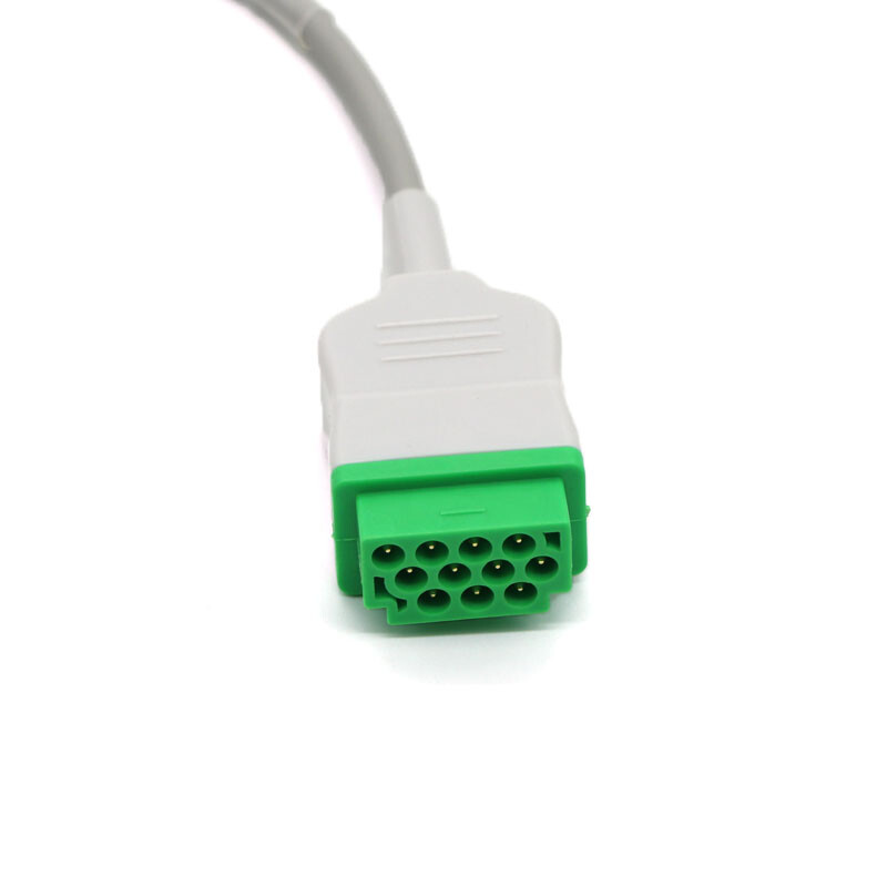 GE Datex Ohmeda ECG EKG Cable 11 Pin 3 Leads fit for Responder 3000
