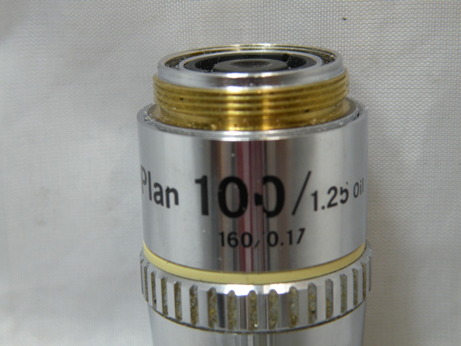 Nikon E-Plan Objectives:- 4X, 10X, 40X, 10OX Oil, Good Condition
