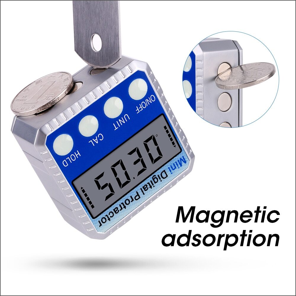 Angle Protractor Universal Bevel 360 Degree Mini Electronic Digital Protractor