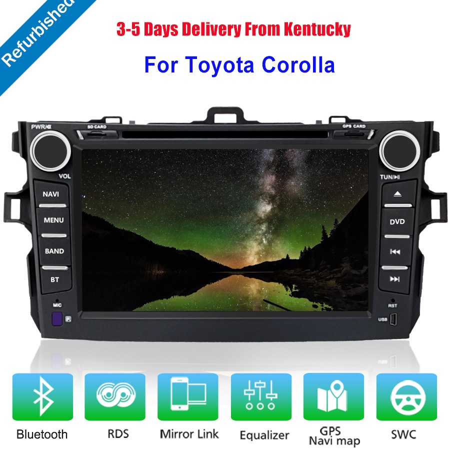 For Toyota Corolla 2007-2011 8"Car Stereo Radio GPS Navi CD DVD Player Bluetooth