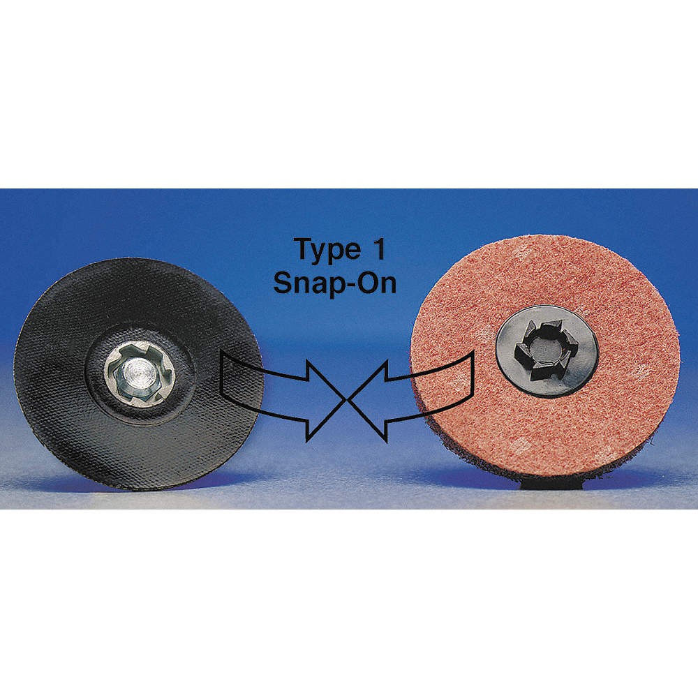MERIT 08834167023 Quick-Change Sand Disc,2 in Dia,TP,PK100 2KNH7