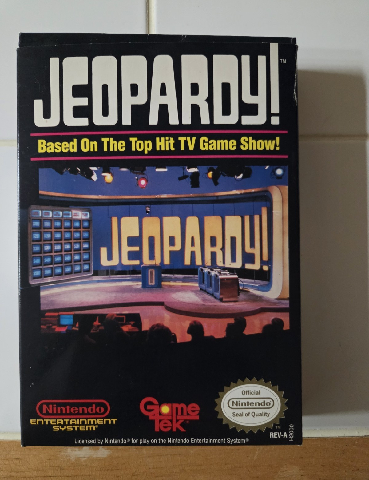 Nintendo NES-Original Jeopardy! Game Pak Cartridge Case/Box Only