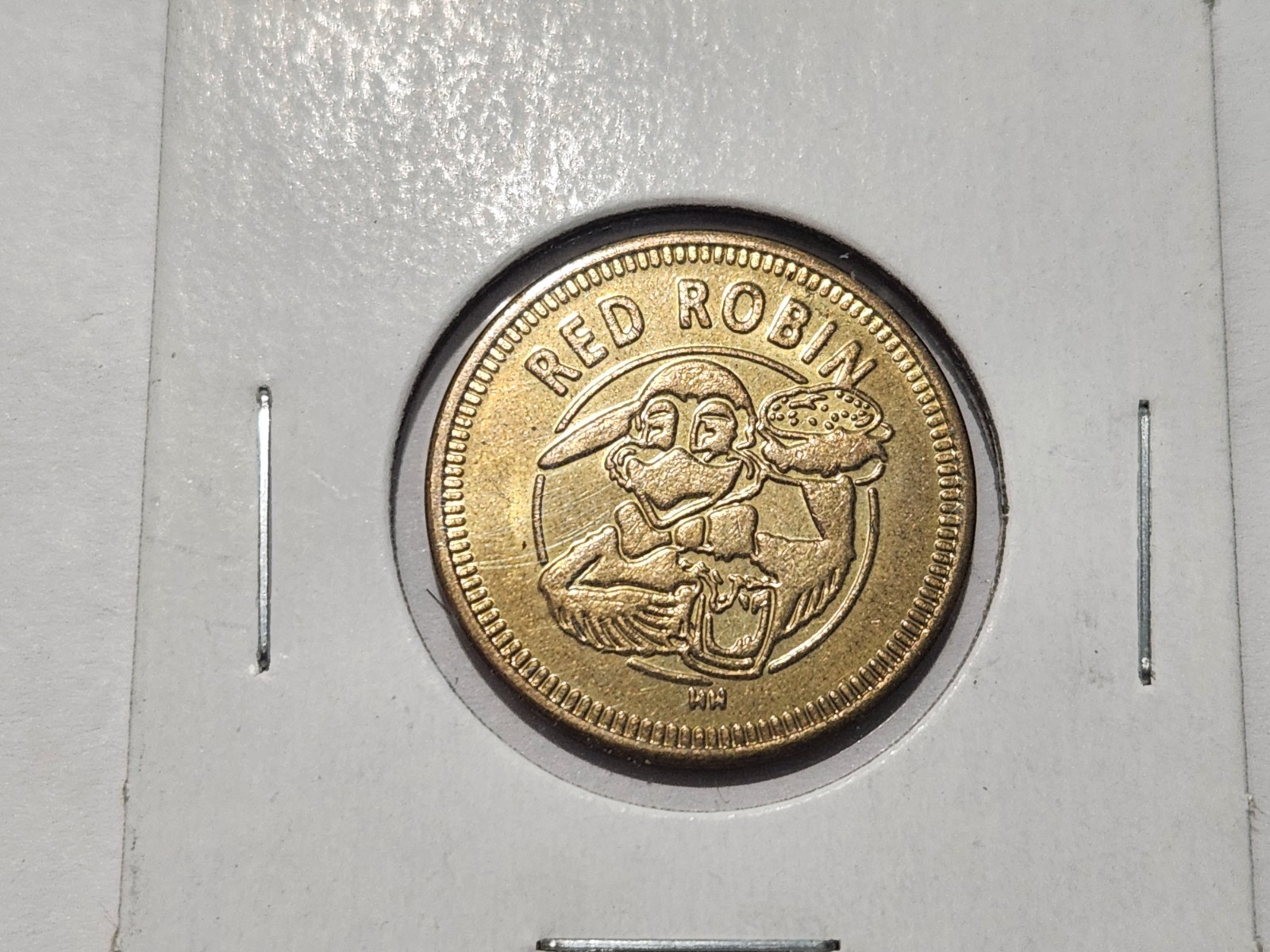 Red Robin Arcade Game Token 0.984"