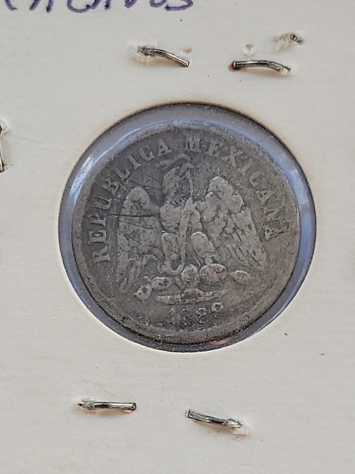 1889-Mo M Mexico 10 Centavos  Silver 1562