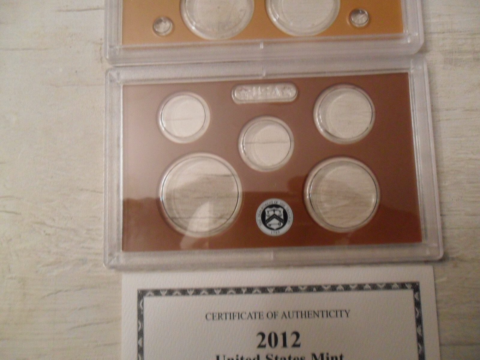 2012 Proof Set Box and Lenses ONLY *NO COINS*