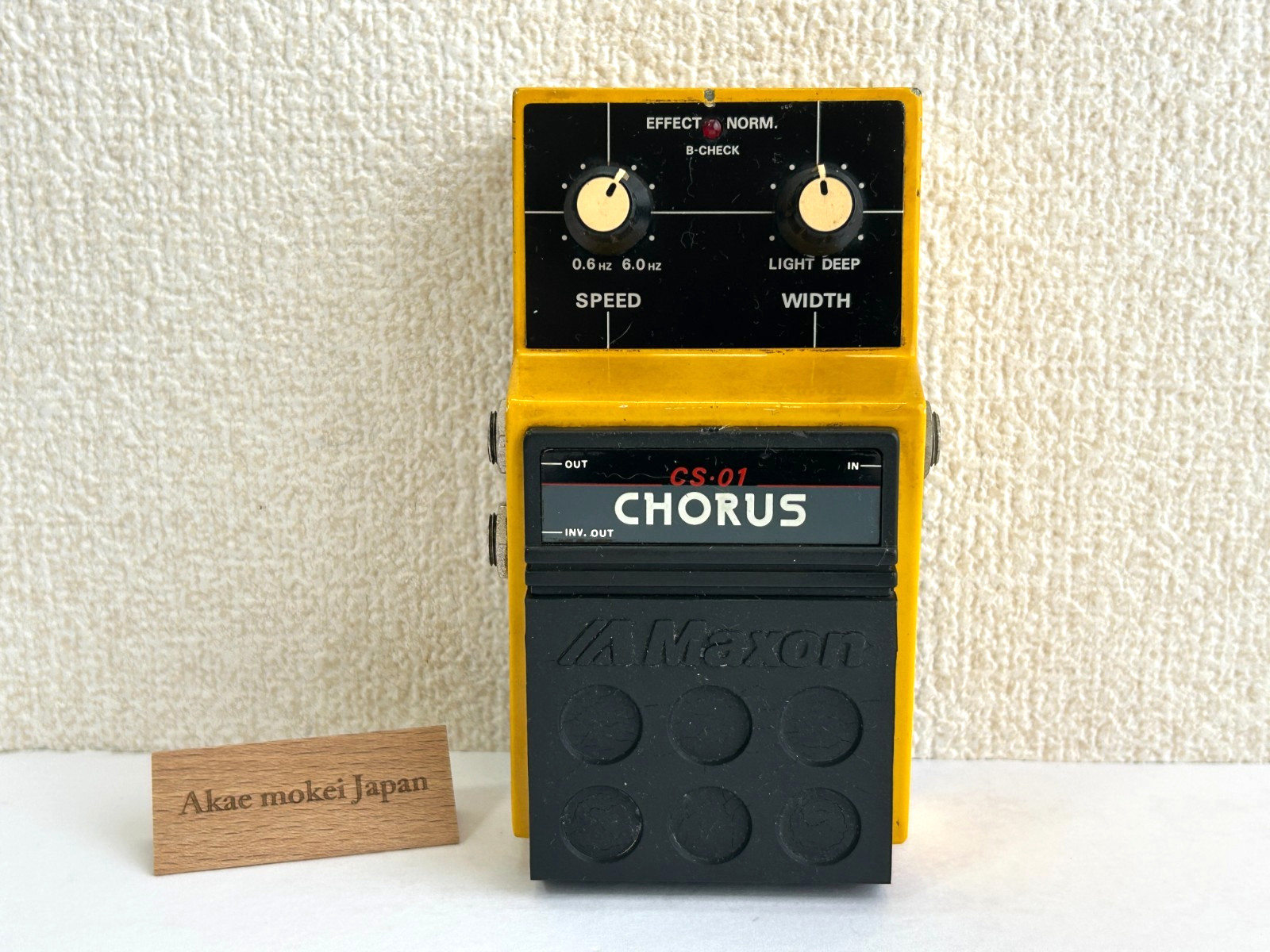 Maxon CS-01 Chorus '80s Vintage MIJ Guitar Effect Pedal Tested Made in Japan