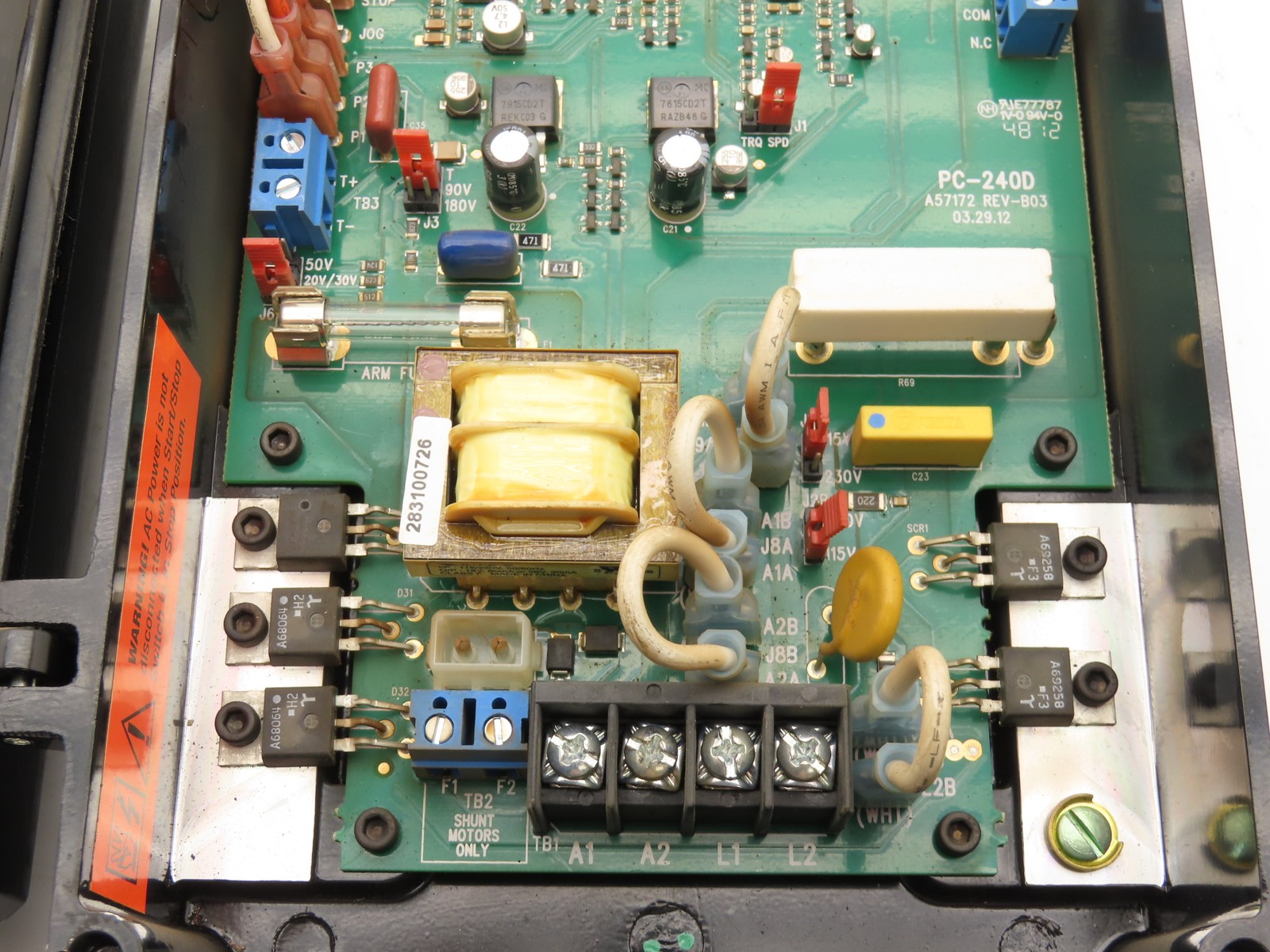Baldor BC154 DC Motor Control 90-180VDC 1-2Hp 115/230V Input