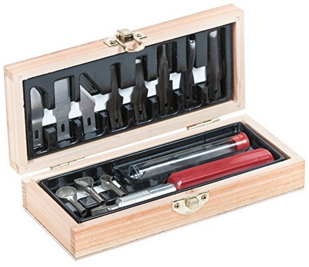 Excel Blades Woodworking K5 Duty Knife Carving Set + Blades - 44284