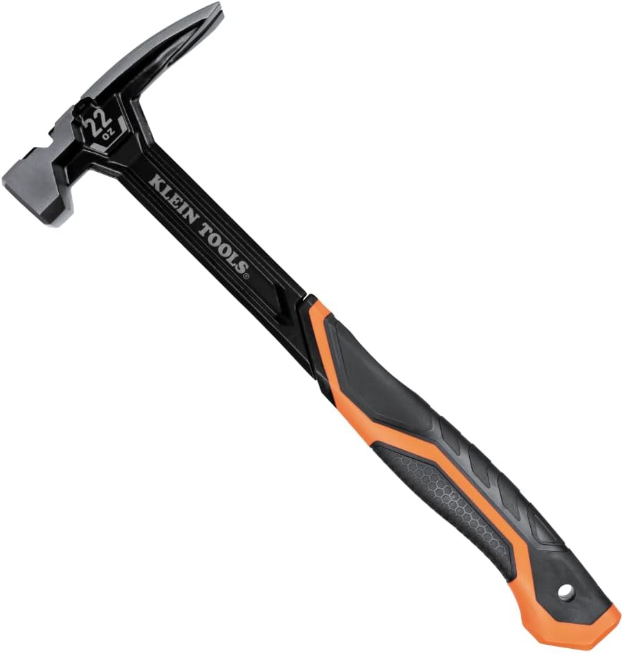 H80922S Smooth Face Framing Hammer with Straight Claw, 22-Ounce Forged Steel, Ma