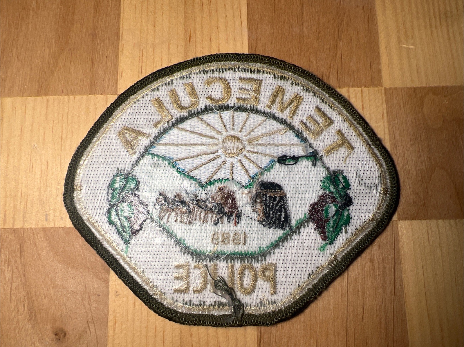 Temecula Riverside County California police patch