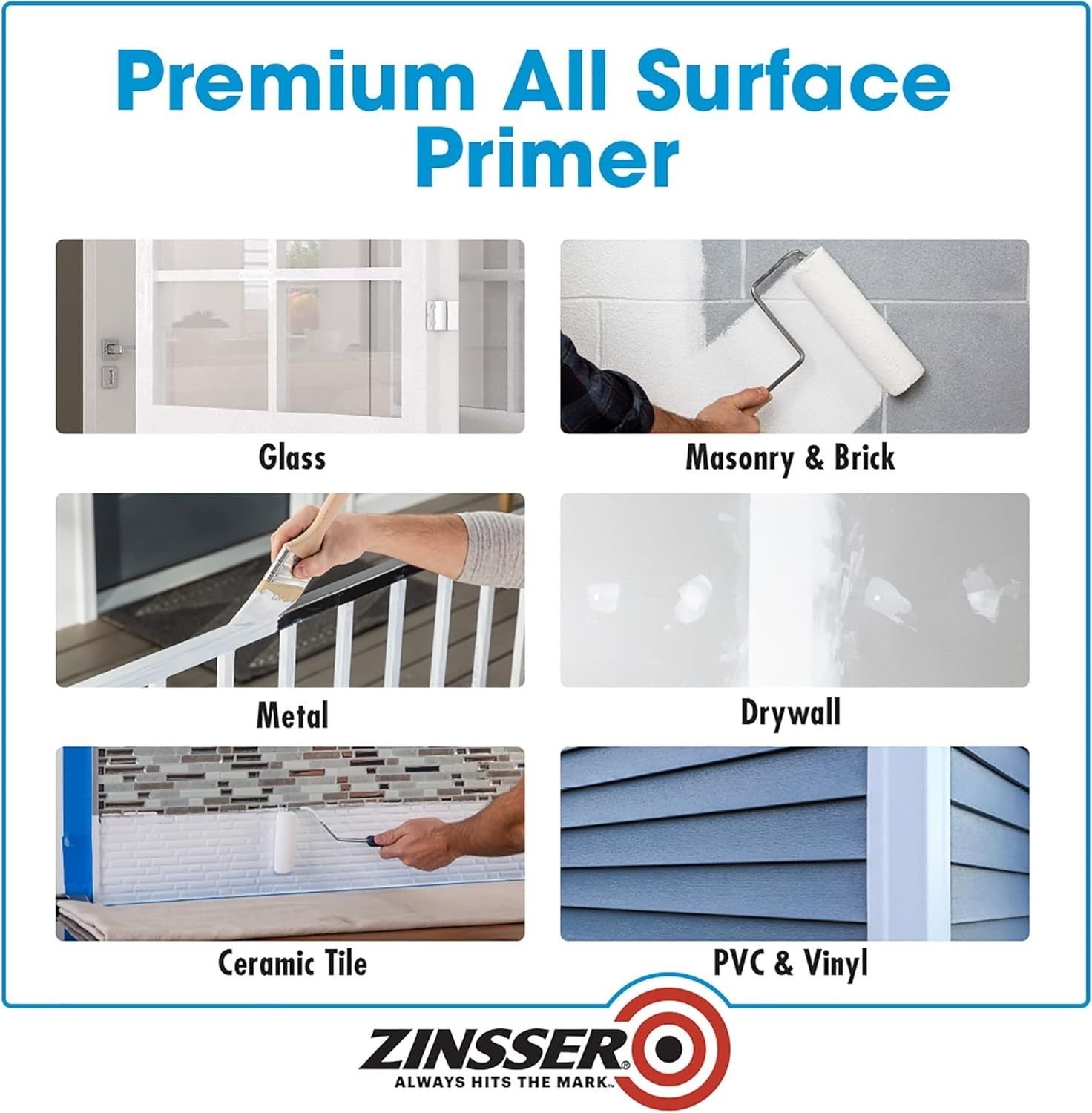 Versatile Water-Based Primer & Sealer - Bulls Eye 1-2-3, Stain Blocking, White