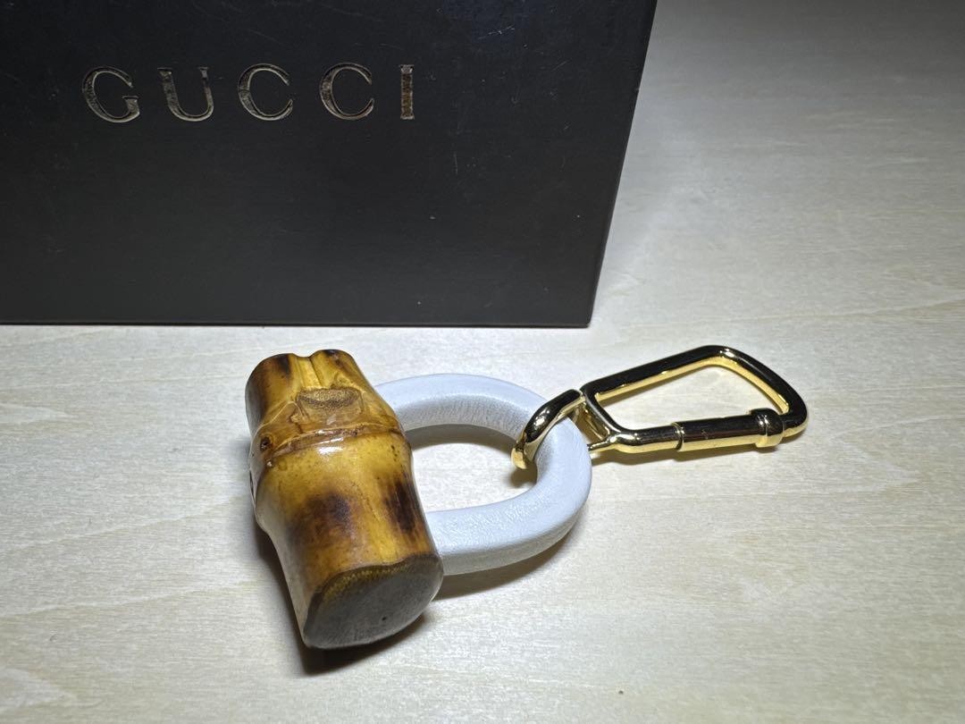 Rare GUCCI bamboo keychain retro