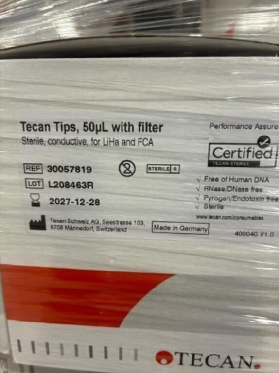 960 TECAN 30057819 50µL Disposable Filtered Conductive Pipette Tips f EVO Fluent